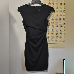 Black short sleeve dress